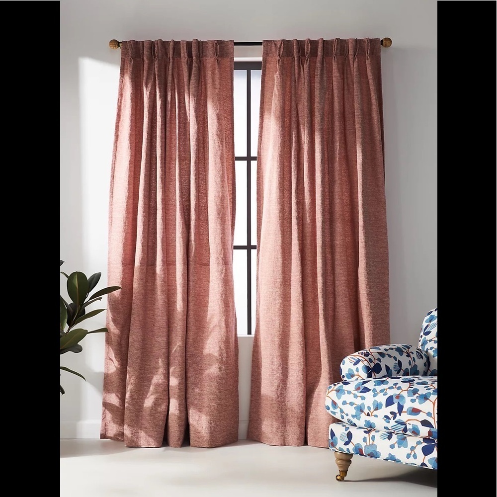 Anthropologie Alaina Curtain 50 x 84 New